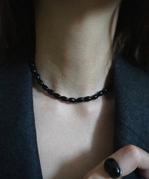 stan ネックレス oval black onyx necklace レディース : ZOZOTOWN