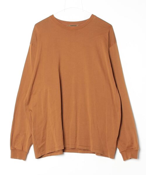 AURALEE（オーラリー） 長袖Tシャツ 5 ブラウン メンズ : ZOZOTOWN