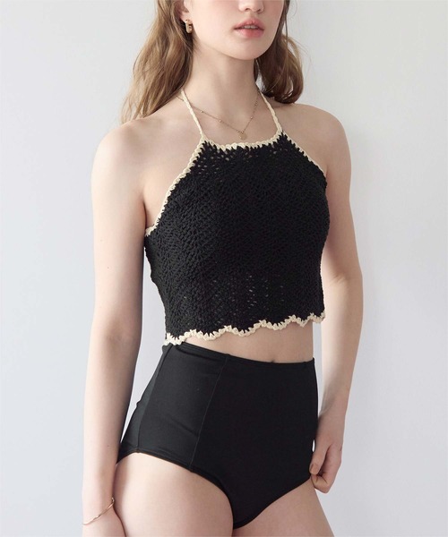 SEA DRESS（シードレス） 水着 3点セット/クロシェホルターネック