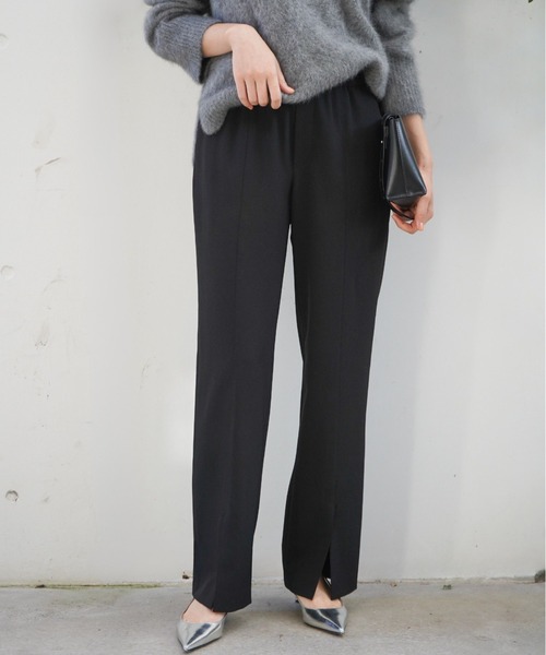 「qualite」 イージーパンツ 38 グレー レディース_画像5