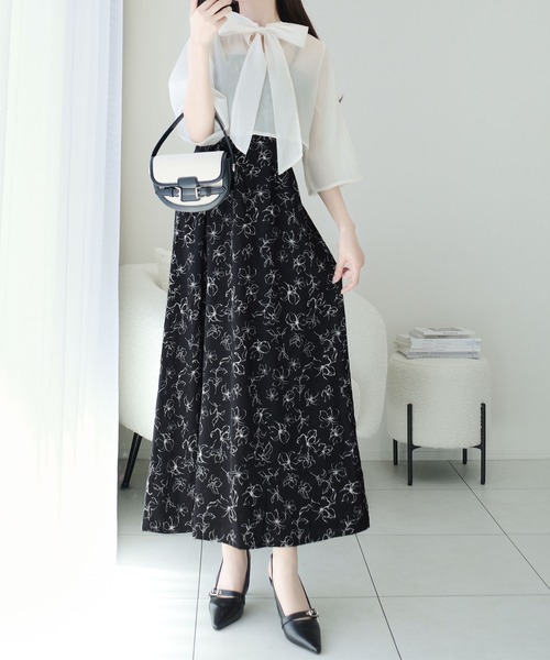 「mily bilet」 コンビワンピース X-LARGE アイボリー レディース_画像4