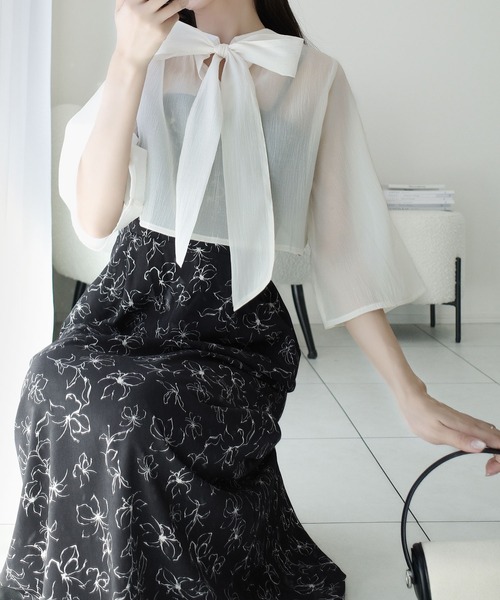 「mily bilet」 コンビワンピース X-LARGE アイボリー レディース_画像5