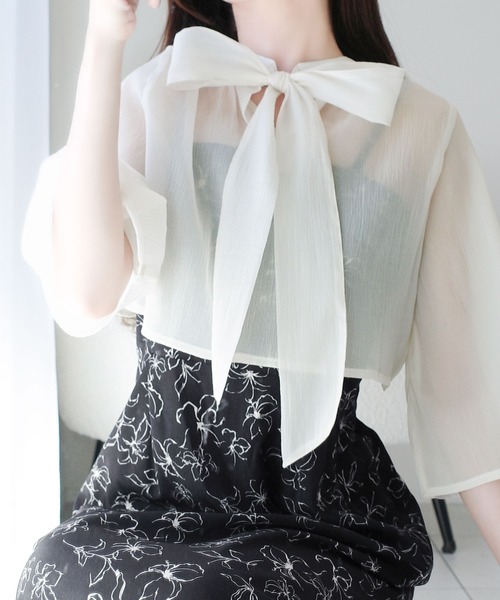 「mily bilet」 コンビワンピース X-LARGE アイボリー レディース_画像6