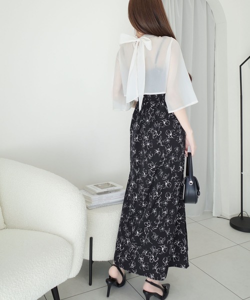 「mily bilet」 コンビワンピース X-LARGE アイボリー レディース_画像7