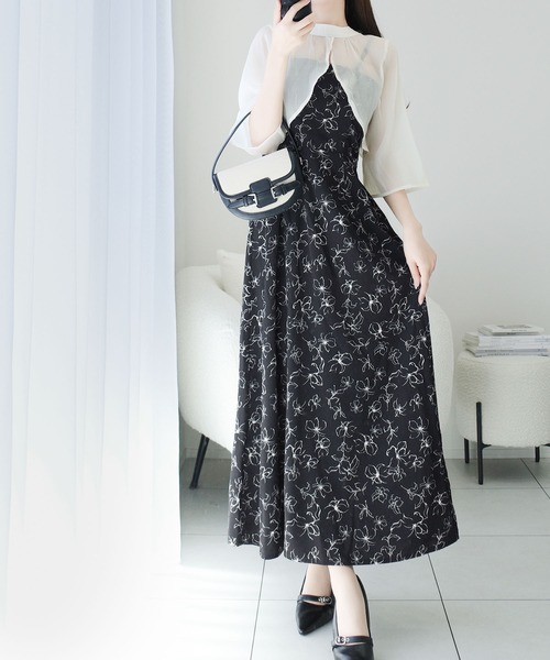 「mily bilet」 コンビワンピース X-LARGE アイボリー レディース_画像8