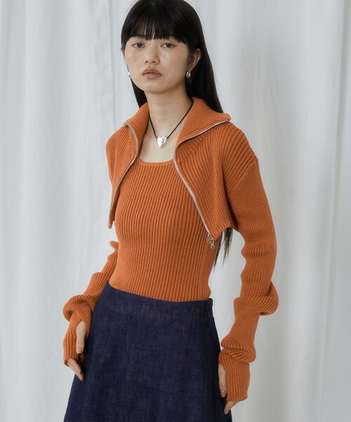 「Firsthand」 タートルネックニット FREE ネイビー レディース_画像2