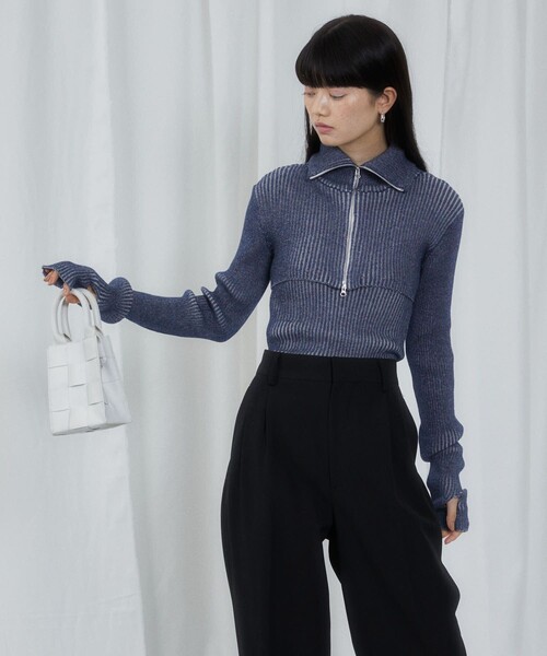 「Firsthand」 タートルネックニット FREE ネイビー レディース_画像5