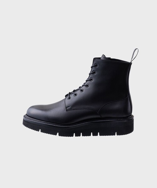 「foot the coacher」 レースアップブーツ 26.0cm ブラック メンズ_画像2