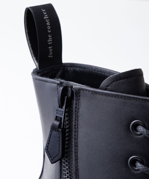 「foot the coacher」 レースアップブーツ 26.0cm ブラック メンズ_画像8