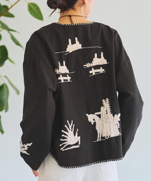 BEARDSLEY（ビアズリー） コート アウター ノーカラーメキシカン