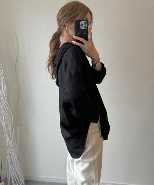 「ISOOK」 カーディガン FREE ブルー レディース_画像2