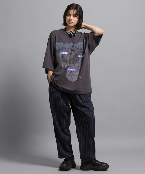「GEORGE'S」 半袖Tシャツ LARGE グレー メンズ_画像3