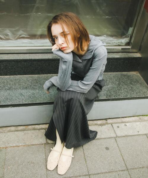SENSE OF PLACE by URBAN RESEARCH パンプス スタッズフラットシューズ