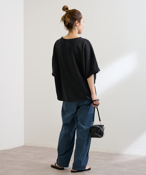 FRAMeWORK（フレームワーク） スウェットカットソー FREE ブラック