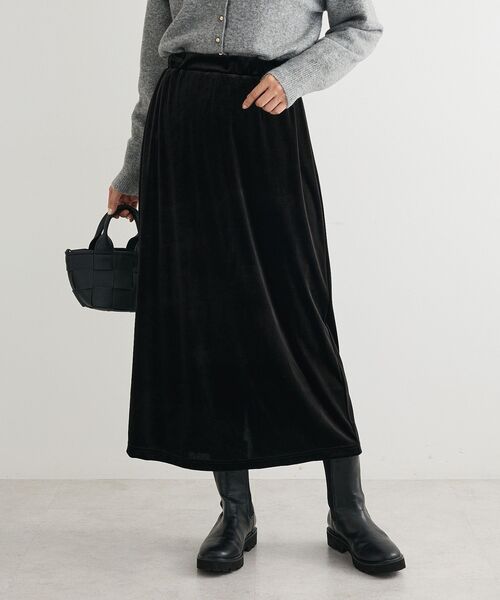Green Parks（グリーンパークス） スカート ベロアナロースカート