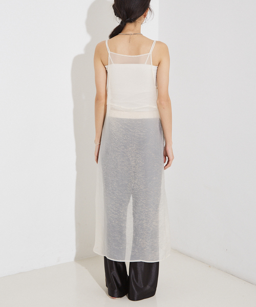 「NOMINE」 キャミソールワンピース フリー ブラック レディース_画像5