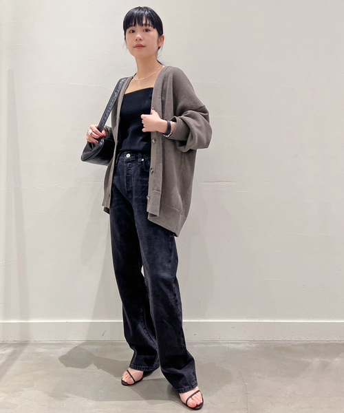 「AP STUDIO」 ニットカーディガン FREE グレー レディースの画像