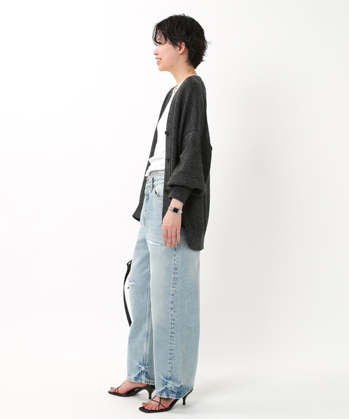 「AP STUDIO」 ニットカーディガン FREE グレー レディースの画像