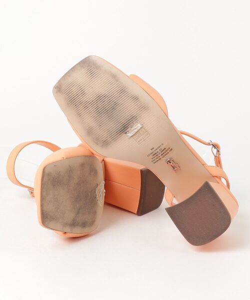 「STEVE MADDEN」 ヒールサンダル 25cm オレンジ レディース_画像3