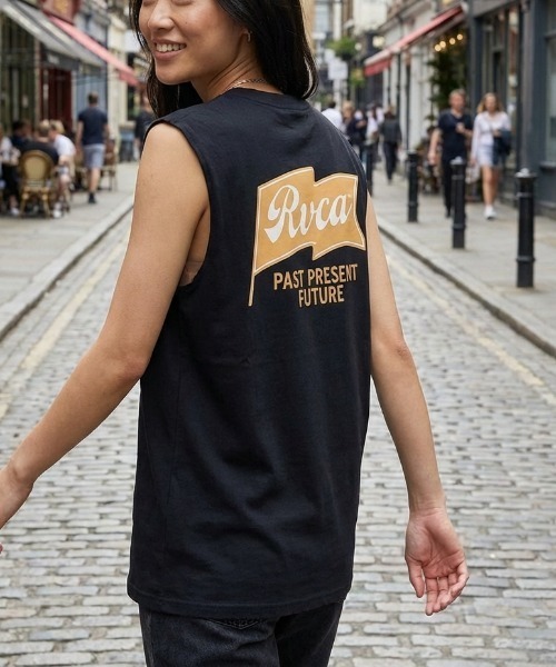 RVCA（ルーカ） タンクトップ ノースリーブ ONSHORE TT/バックプリント