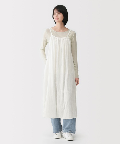 無印良品（MUJI） パジャマ ルームウェア 婦人 二重ガーゼ ドット