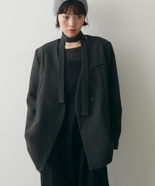 full/fill. ジャケット ノーカラージャケット ribbon no collar jacket
