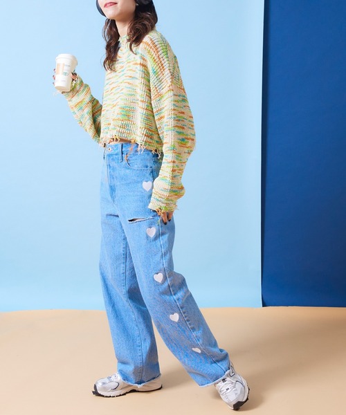 「HELLO.SANFRANCISCO」 長袖ニット ONE SIZE グリーン レディース_画像7