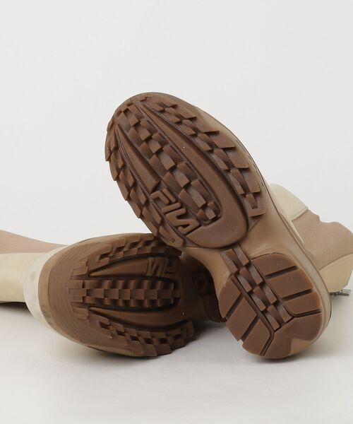「FILA」 ショートブーツ 25.0cm ベージュ レディース_画像3