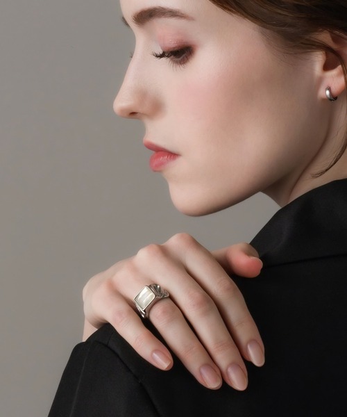 「muku」 リング 11 ホワイト レディース_画像3