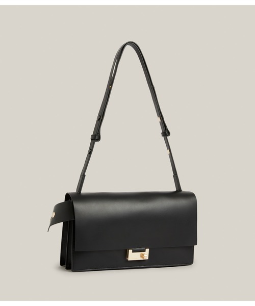 「ALLSAINTS」 ショルダーバッグ ONE SIZE ブラック レディースの画像