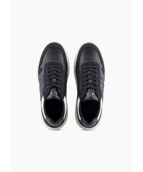 「ARMANI EXCHANGE」 ローカットスニーカー 5 ブラック系その他 メンズの画像