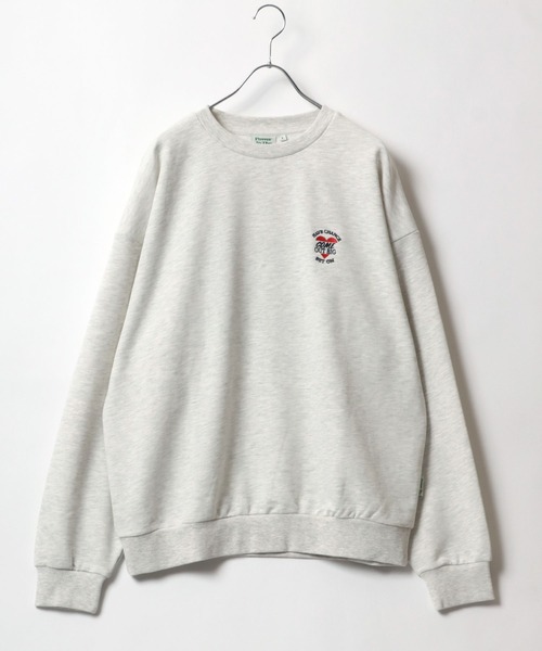 「POWER TO THE PEOPLE」 スウェットカットソー L クリーム レディース_画像2