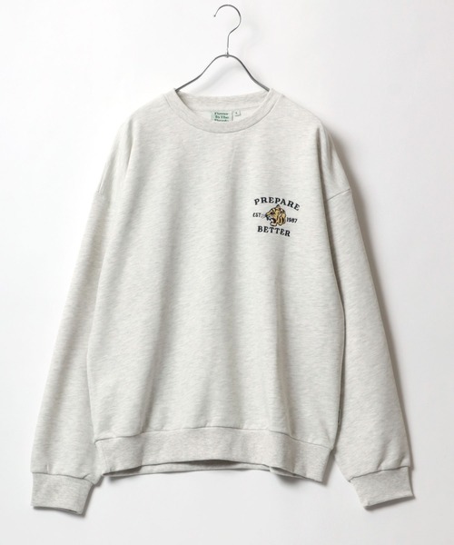 「POWER TO THE PEOPLE」 スウェットカットソー L クリーム レディース_画像4