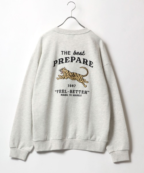 「POWER TO THE PEOPLE」 スウェットカットソー L クリーム レディース_画像5