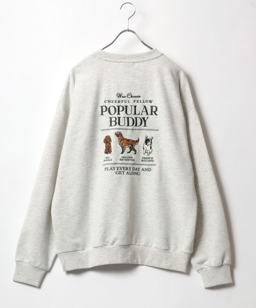 「POWER TO THE PEOPLE」 スウェットカットソー L クリーム レディース_画像7