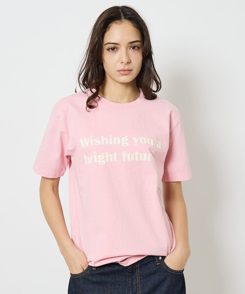 24SS　美品　Theory ピンクストレッチオックスTシャツ　カットソー MIXTA（ミクスタ） tシャツ 」NOWHERE / Wishing / Tシャツ / ユニ