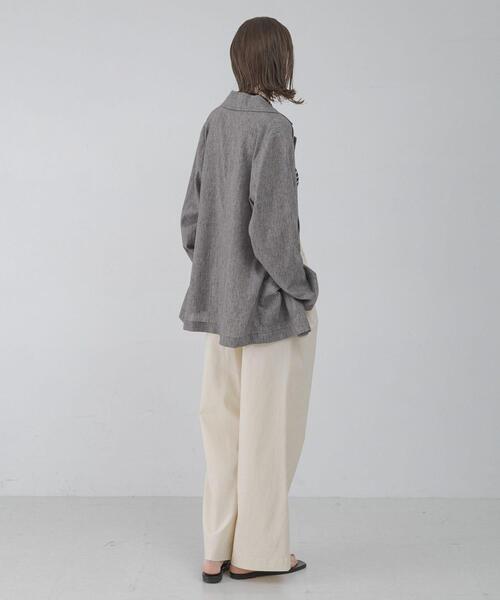 URBAN RESEARCH Sonny Label コート アウター リネン混ライトシアー