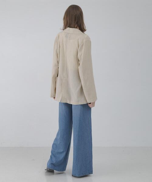 URBAN RESEARCH Sonny Label コート アウター リネン混ライトシアー