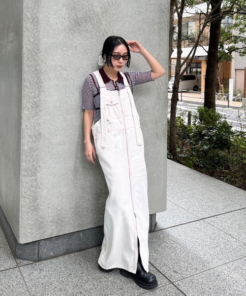 サロペット・オーバーオール・オールインワン FUNCTION DENIM OVERALL DRESS Ameri（アメリ） サロペット オーバーオール FUNCTION DENIM OVERALL