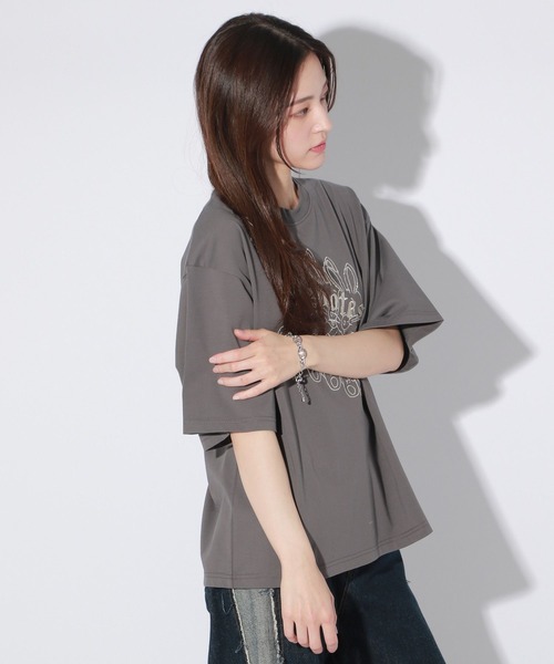 「Anui」 半袖Tシャツ MEDIUM オフホワイト レディース_画像3