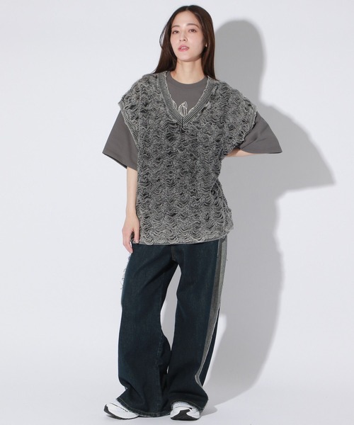「Anui」 半袖Tシャツ MEDIUM オフホワイト レディース_画像4