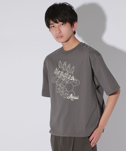 「Anui」 半袖Tシャツ MEDIUM オフホワイト レディース_画像5