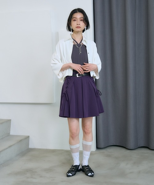 ブラウス シャツ パーツツキネクタイシャツ(HARE) レディースの画像