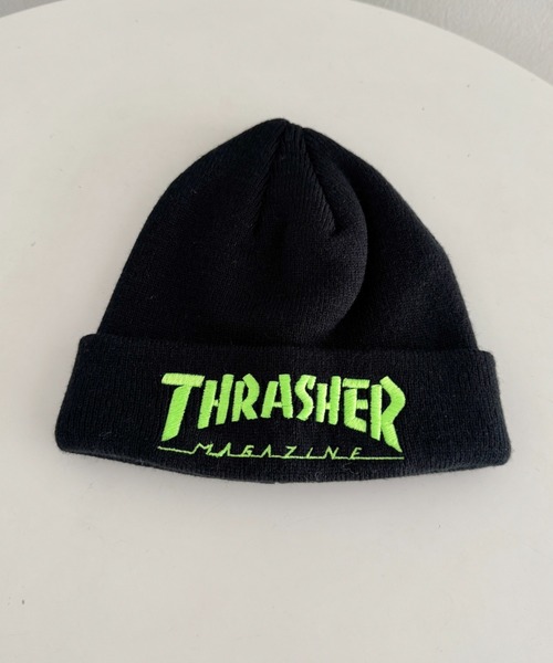 shuryキノコ ニット帽 THRASHER（スラッシャー） ニット帽 ニットキャップ THRASHER MAGAZINE