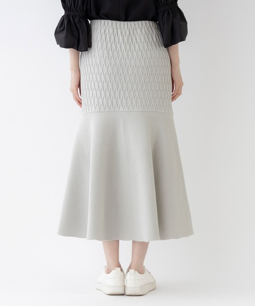 「Sono」 ニットスカート 1 ネイビー レディース_画像6