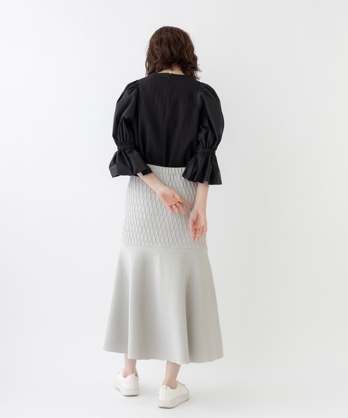「Sono」 ニットスカート 1 ネイビー レディース_画像9