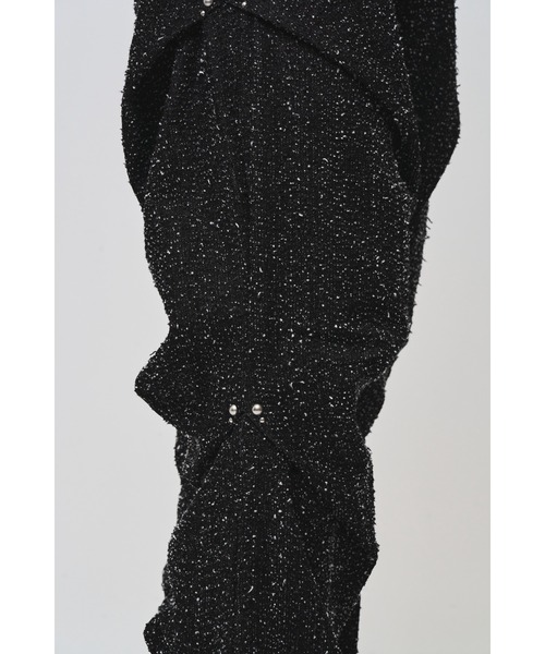 VI E DIT ワイドパンツ ジーンズ Needle Stud Random Tack Pants