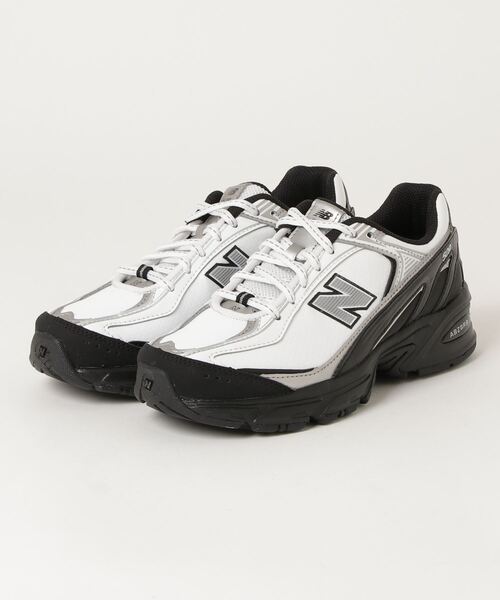 「New Balance」 ローカットスニーカー 27.0cm ホワイト×ブラック レディース_画像4