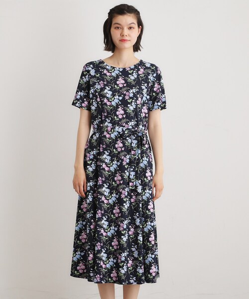 美品 ストレッチ【ローラアシュレイ】花柄 チュール ワンピース 40(L)ロング 楽天市場】ローラアシュレイ ワンピース 花柄（ワンピース｜レディース