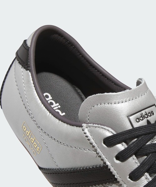 「adidas」 ローカットスニーカー 26.5cm シルバー レディース_画像9